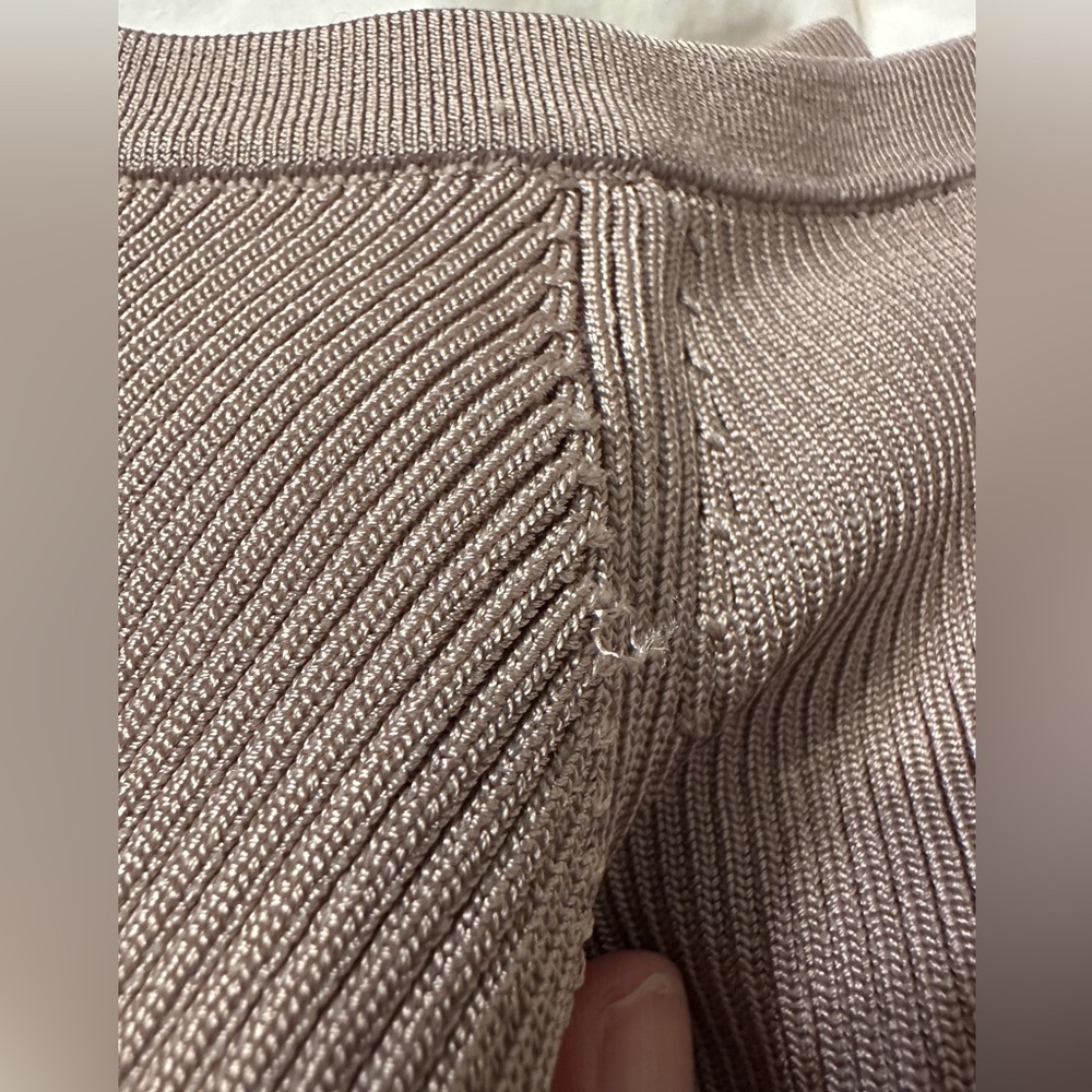 Good American Ribbed Knit Bodysuit - NWOT - Size 3 (L) Beige - Picture 9 of 11
